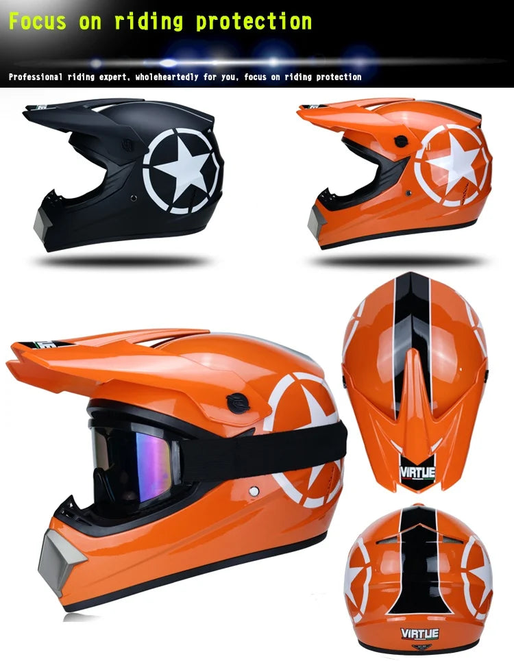 Free shipping 3 pieces of motorcycle helmet gift off-road helmet for boy