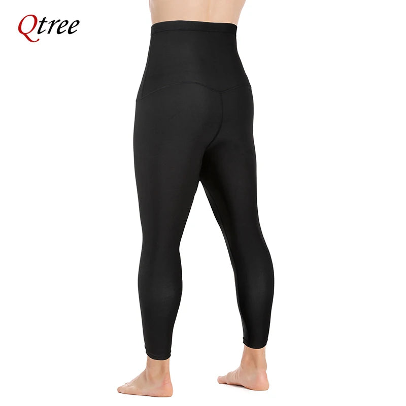 Qtree-moldeador de Cuerpo Adelgazante para hombre, pantalones cortos de Control