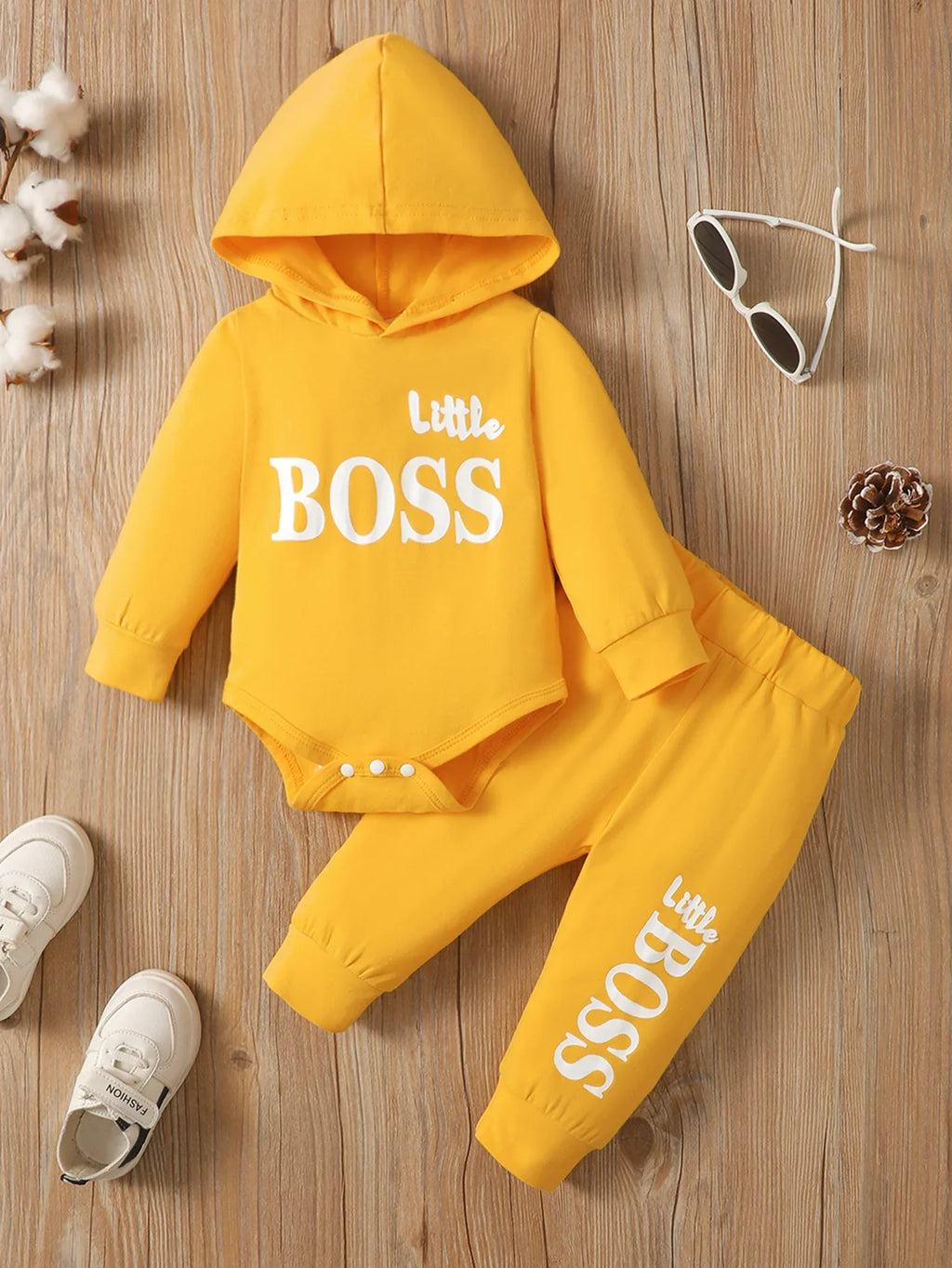 Sudadera con capucha de algodón de manga larga para bebé, ropa de moda para re