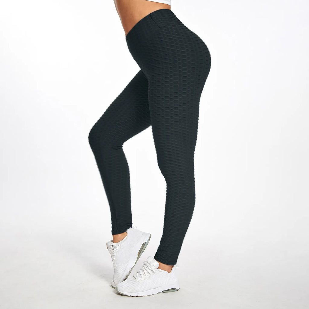 Pantalones de Yoga de cintura alta para mujer, mallas adelgazantes con Control d