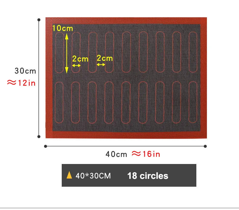 Perforated Silicone Baking Mat Non-Stick Baking Liner 