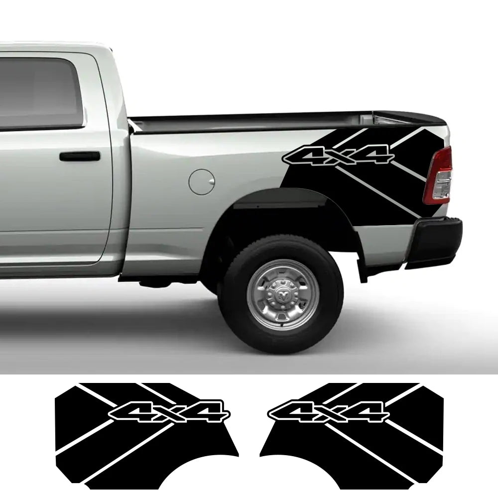 Pegatinas laterales de camioneta trasera para Dodge Ram Rebel TRX, gráficos de