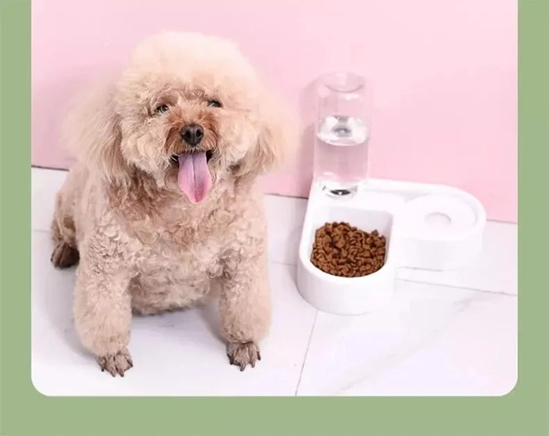 Alimentador doble para perros y gatos, juego de cuencos de alimentación para mascotas y perros pequeños