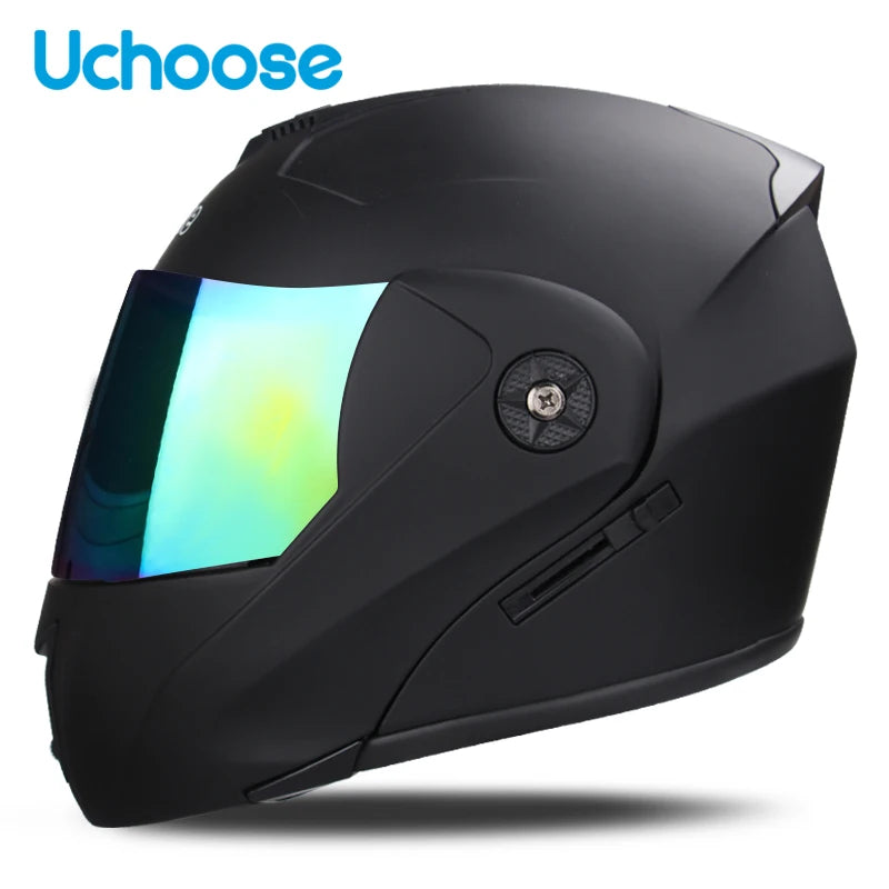 Uchoose Unisex Motorcycle Helmet Double Lens Secci? 