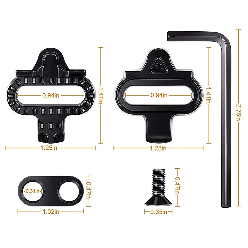 Tacos de bicicleta de montaña para Shimano SH51 SPD MTB, tacos de Pedal Spd de
