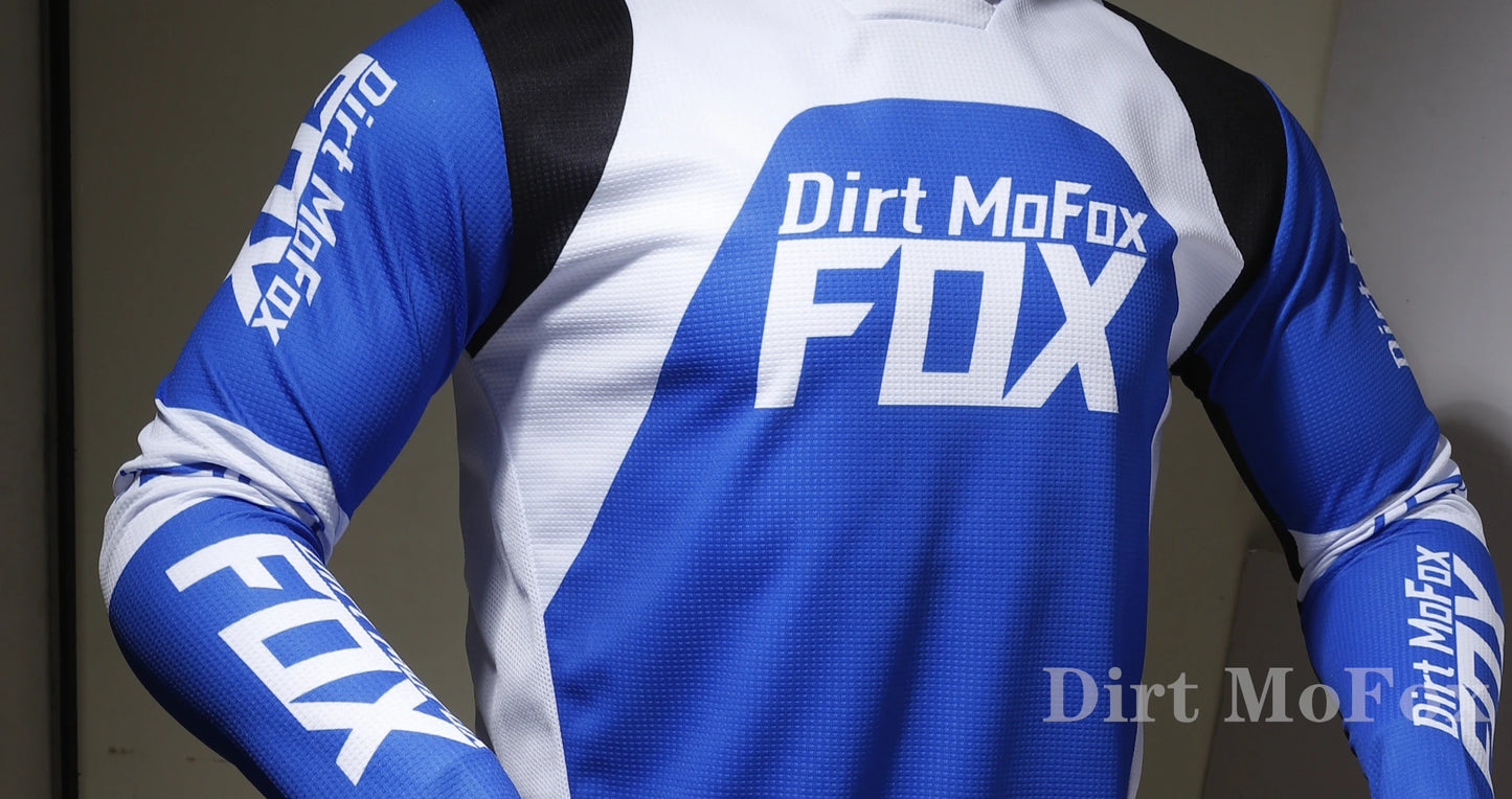 Dirt MoFox Motocross Racing Clothing Set Motorcycle Jersey and Pants 