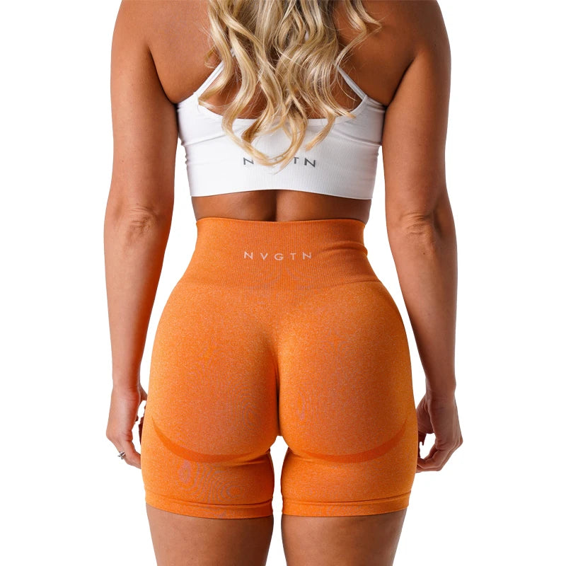 NVGTN-pantalones cortos sin costuras para mujer, Shorts de entrenamiento con realce, ropa deportiva para gimnasio, Yoga