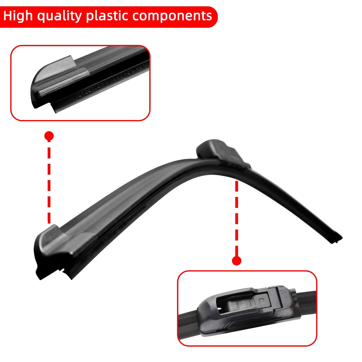 Car Wiper Blades Universal Soft Rubber Hook-Free Wiper Blades