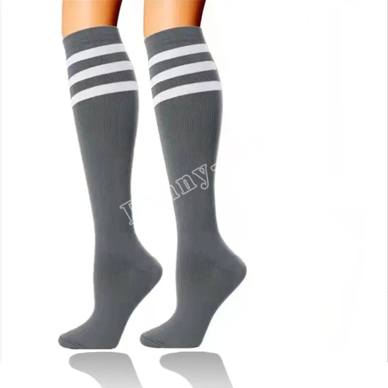 Running Compression Stockings Marathon Hiking Sports Socks 