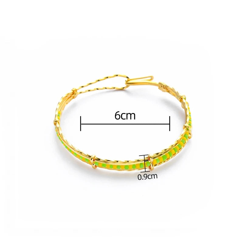 Unisex Green Color Stainless Steel Bracelet for Men Women 