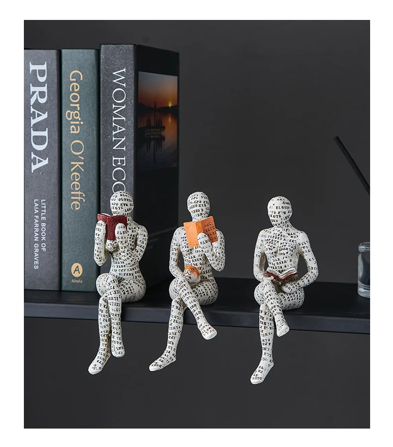 Creative Resin Art Decoration Modern Home Office Shelf 