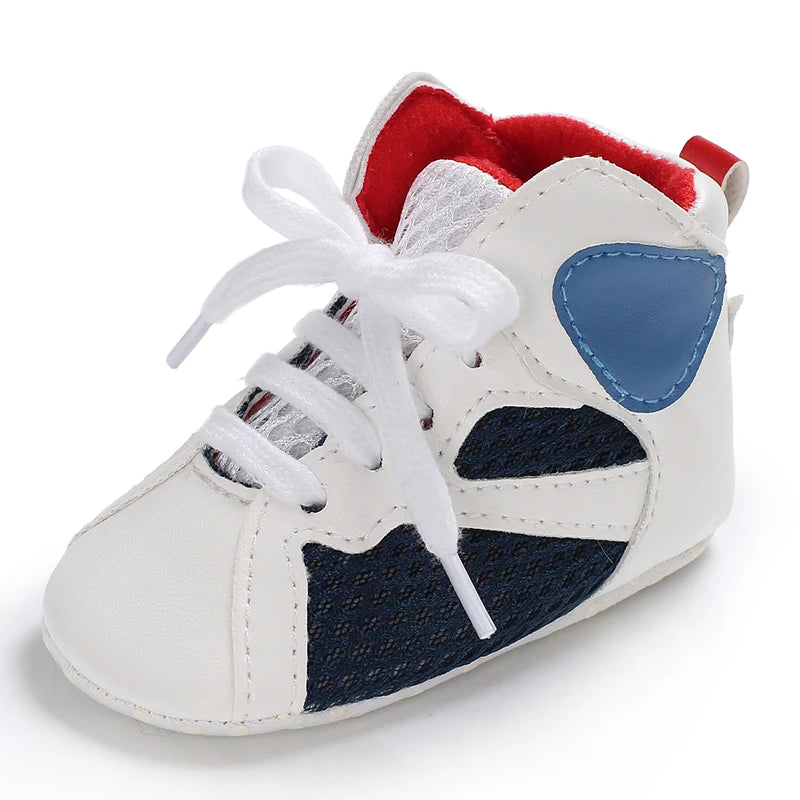 Baby High Top Basketball Sneakers Anti-Slip Casual Sports Shoes 