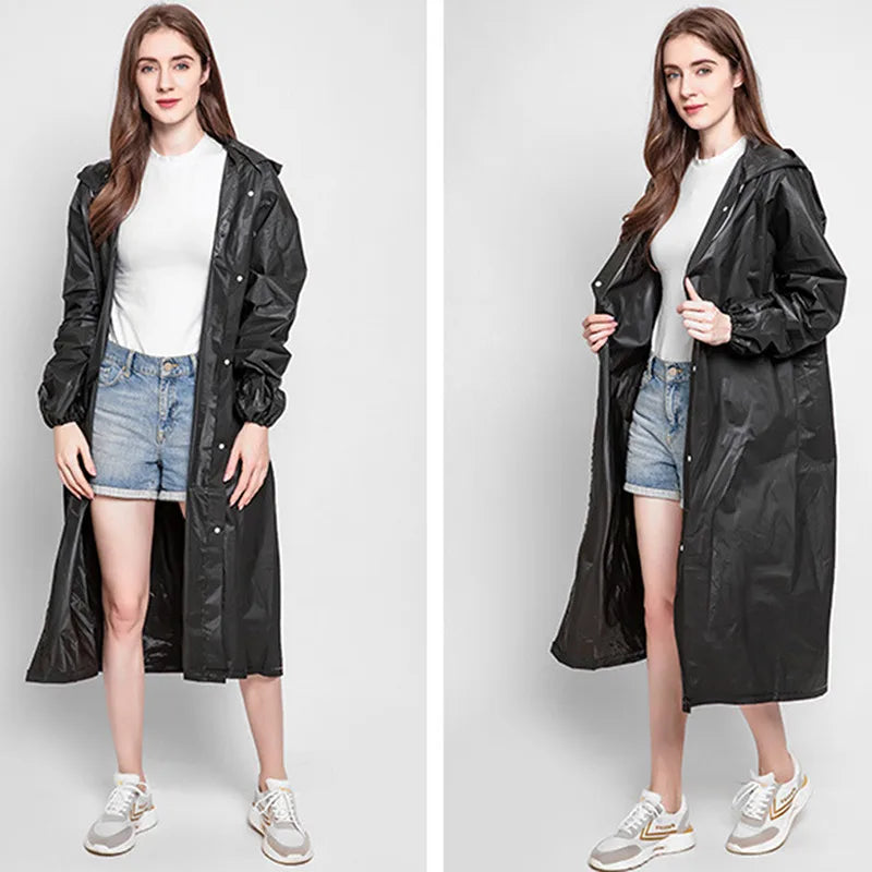 Adult 3 in 1 Waterproof Long Raincoat Rain Coat Jacket Co