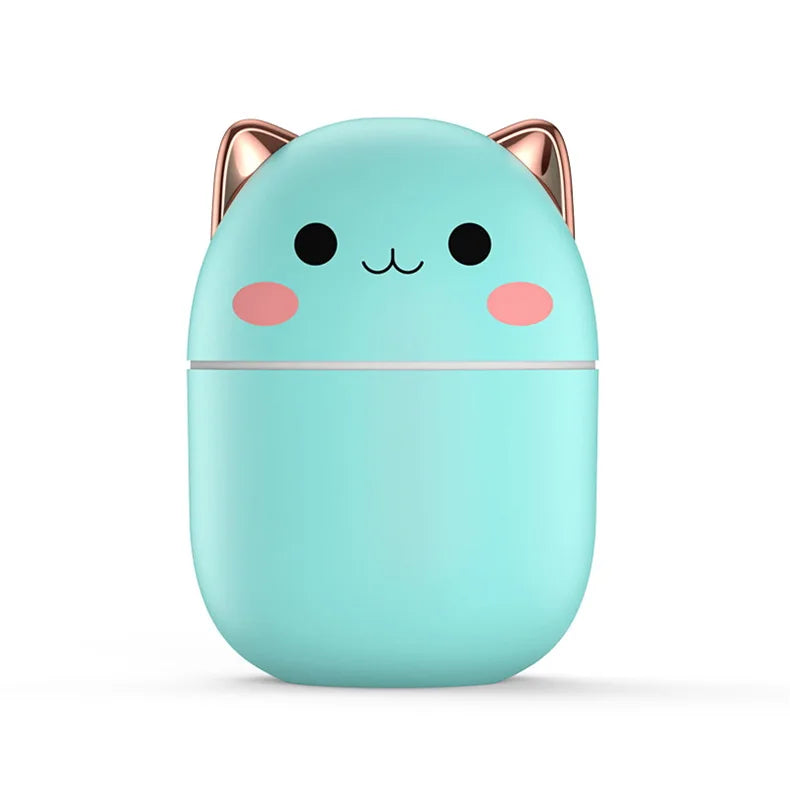 Portable Air Humidifier Kawaii Aroma Diffuser with Night Light Mist 