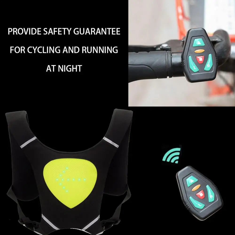 Chaleco reflectante para ciclismo, accesorio luminoso para Scooter eléctrico co