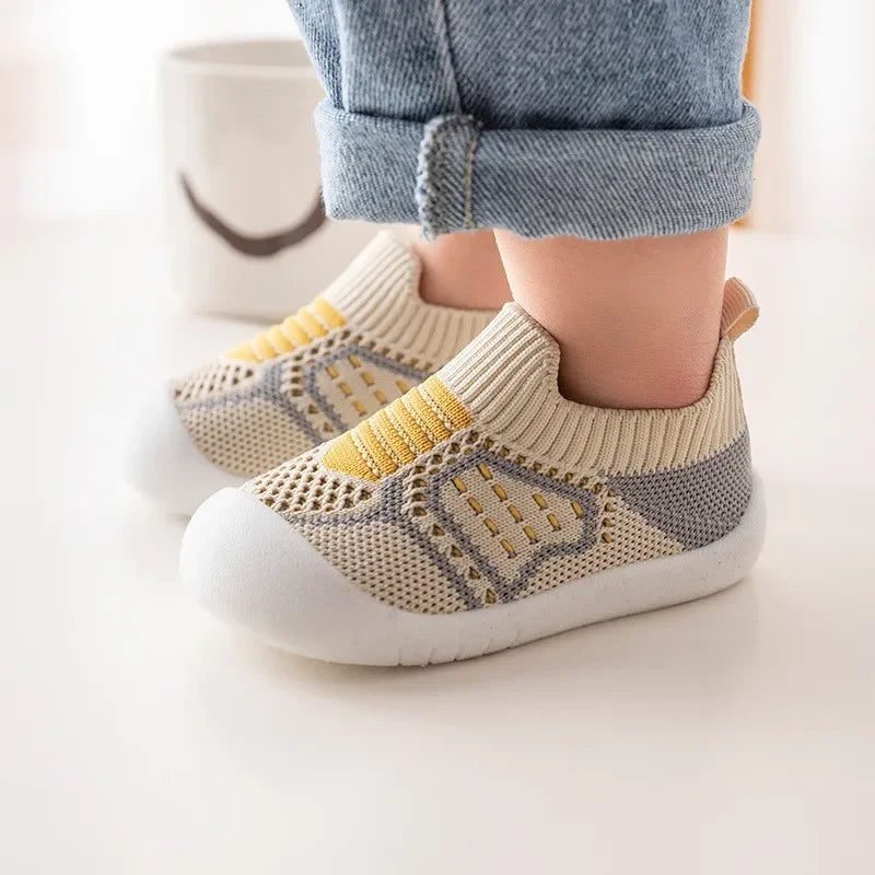 Baby Anti-slip Shoes Breathable Rubber Sole Socks p 