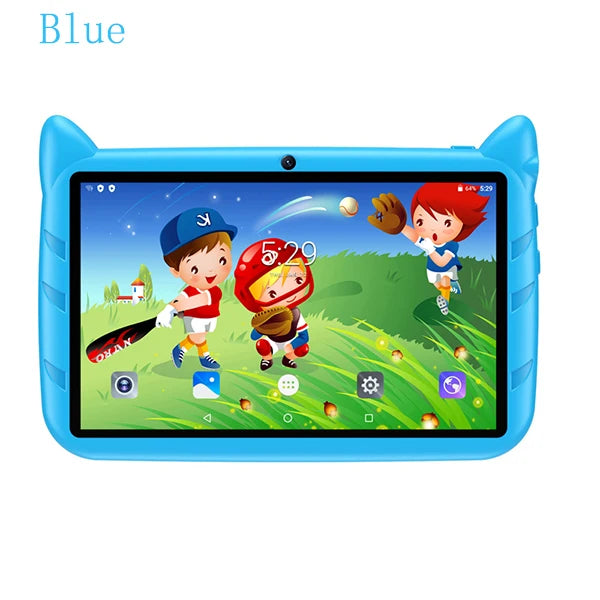 Tableta educativa de 7 pulgadas para niños, dispositivo con WiFi 5G, cuatro núcleos, Android, 4GB de RAM, 64GB de ROM, regalo