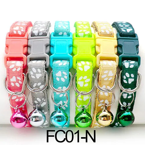 Adjustable Cat Collar with Bell Puppy Kitten Collar Wholesale 