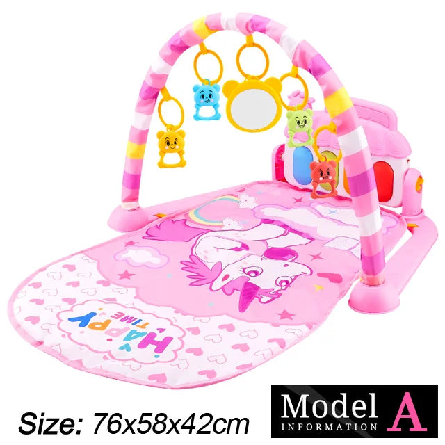 Soporte de Fitness para bebé, juego de música, juguetes de actividades de gimn