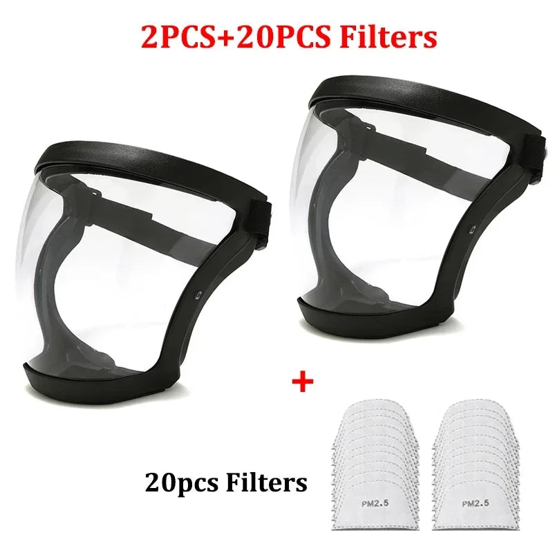 Full Face Protection Mask for Work Transparent Facial Protector 