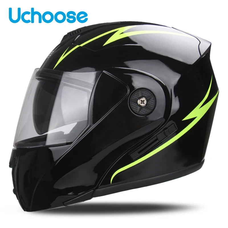 Uchoose Unisex Motorcycle Helmet Double Lens Secci? 