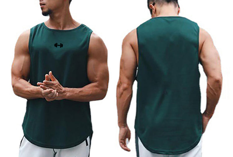 Camiseta sin mangas de verano para hombre, ropa de entrenamiento de Fitness, secado rápido, ajustada, culturismo, chaleco de baloncesto a la moda