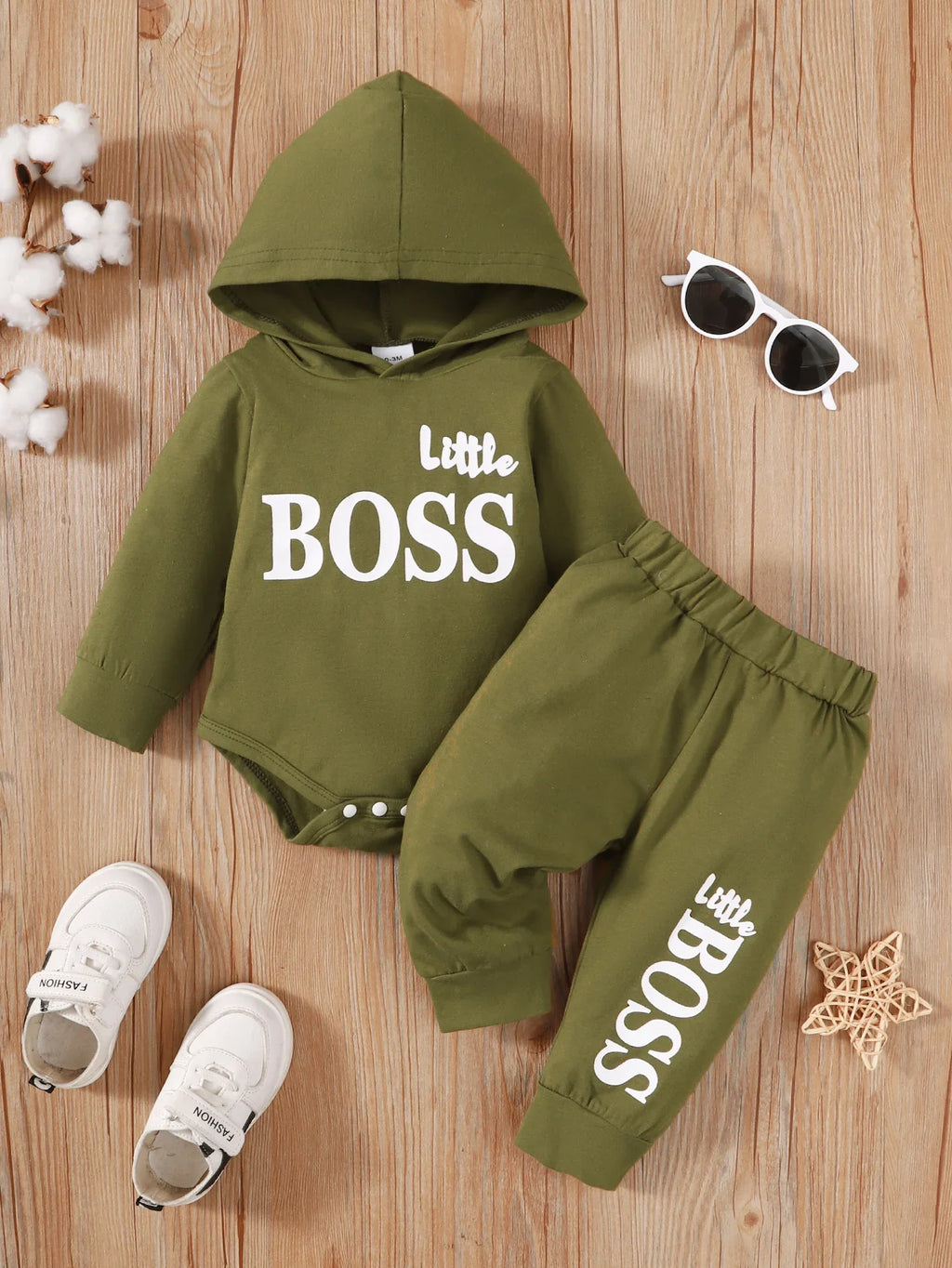 Sudadera con capucha de algodón de manga larga para bebé, ropa de moda para re