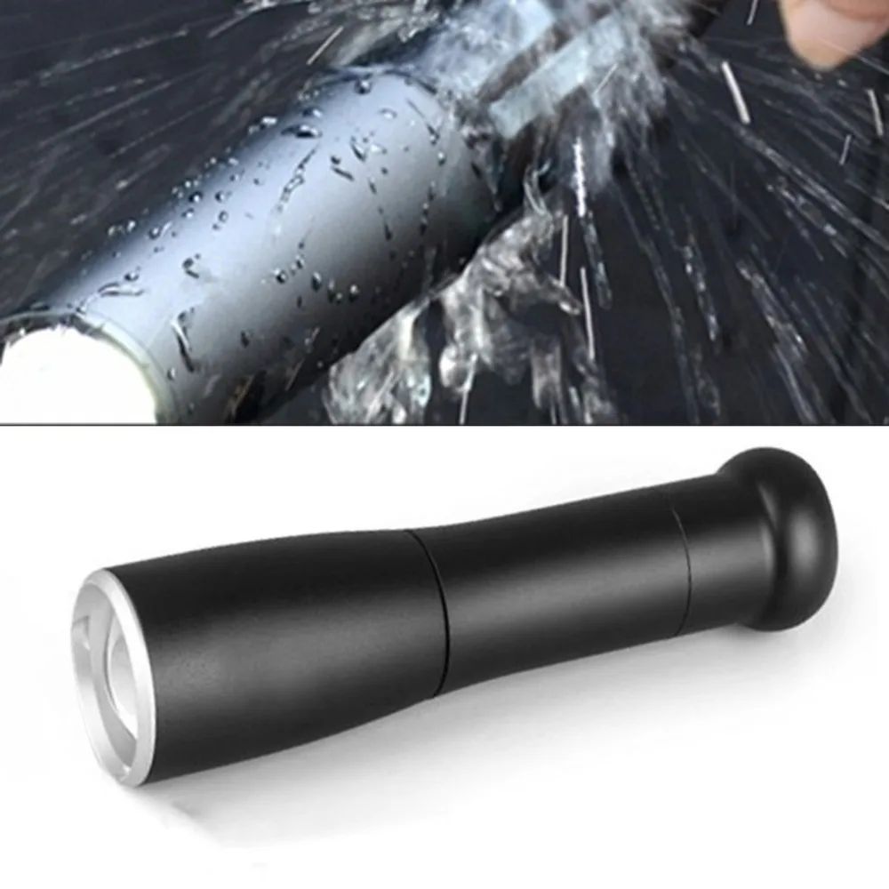 Linterna de autodefensa resistente al agua, palo LED, bate de béisbol, antorcha de aleación de aluminio, equipo antidisturbios de autodefensa de emergencia