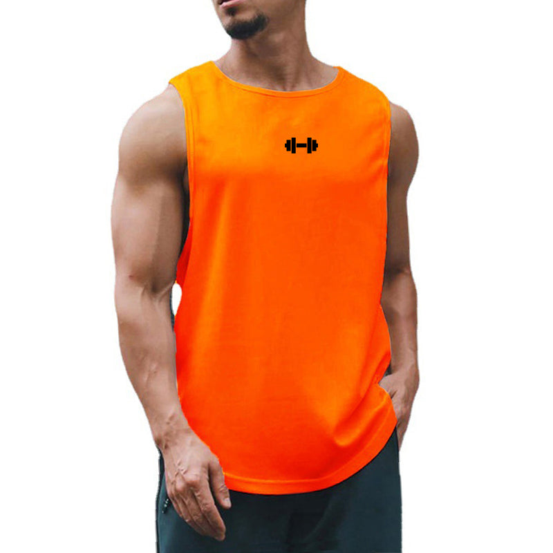 Camiseta sin mangas de verano para hombre, ropa de entrenamiento de Fitness, secado rápido, ajustada, culturismo, chaleco de baloncesto a la moda