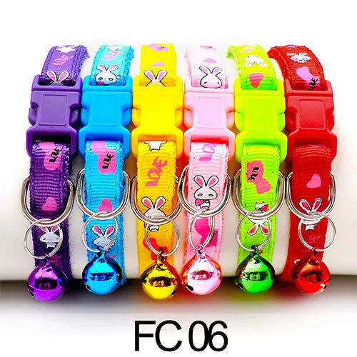 Adjustable Cat Collar with Bell Puppy Kitten Collar Wholesale 