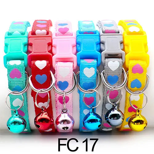 Adjustable Cat Collar with Bell Puppy Kitten Collar Wholesale 