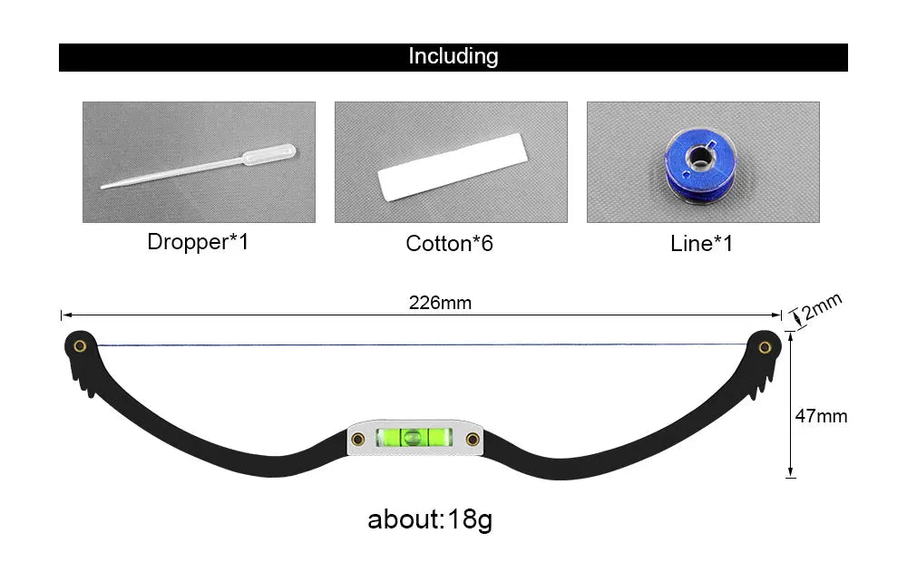 Metal Rope Mark Ruler for Semi-permanent Eyebrow Positioning,