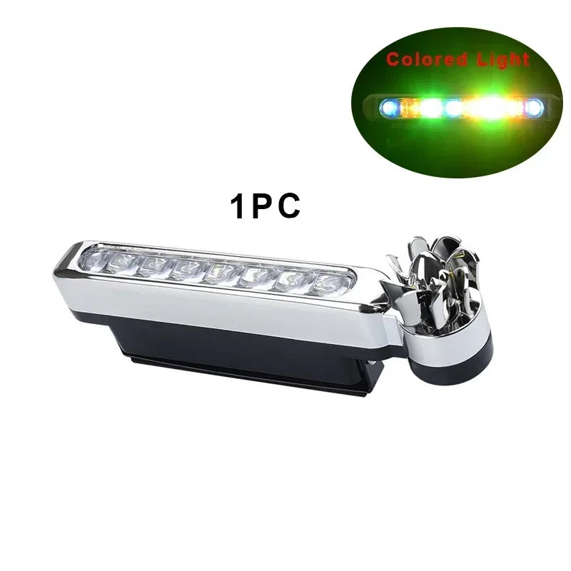 Luces LED de circulación diurna alimentadas por viento para coche, iluminación