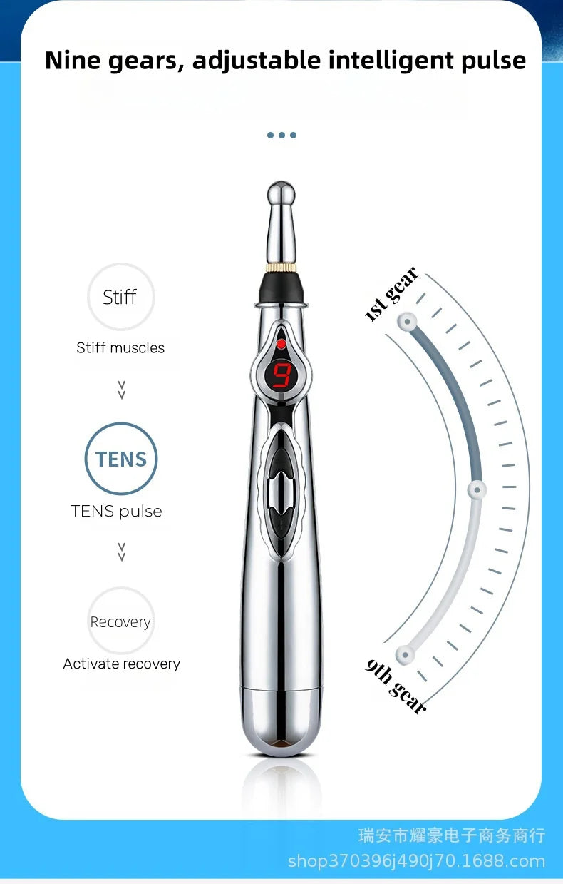 Pluma de meridianos 5 en 1, lápiz electrónico de Acupuntura y Moxibustión, fi