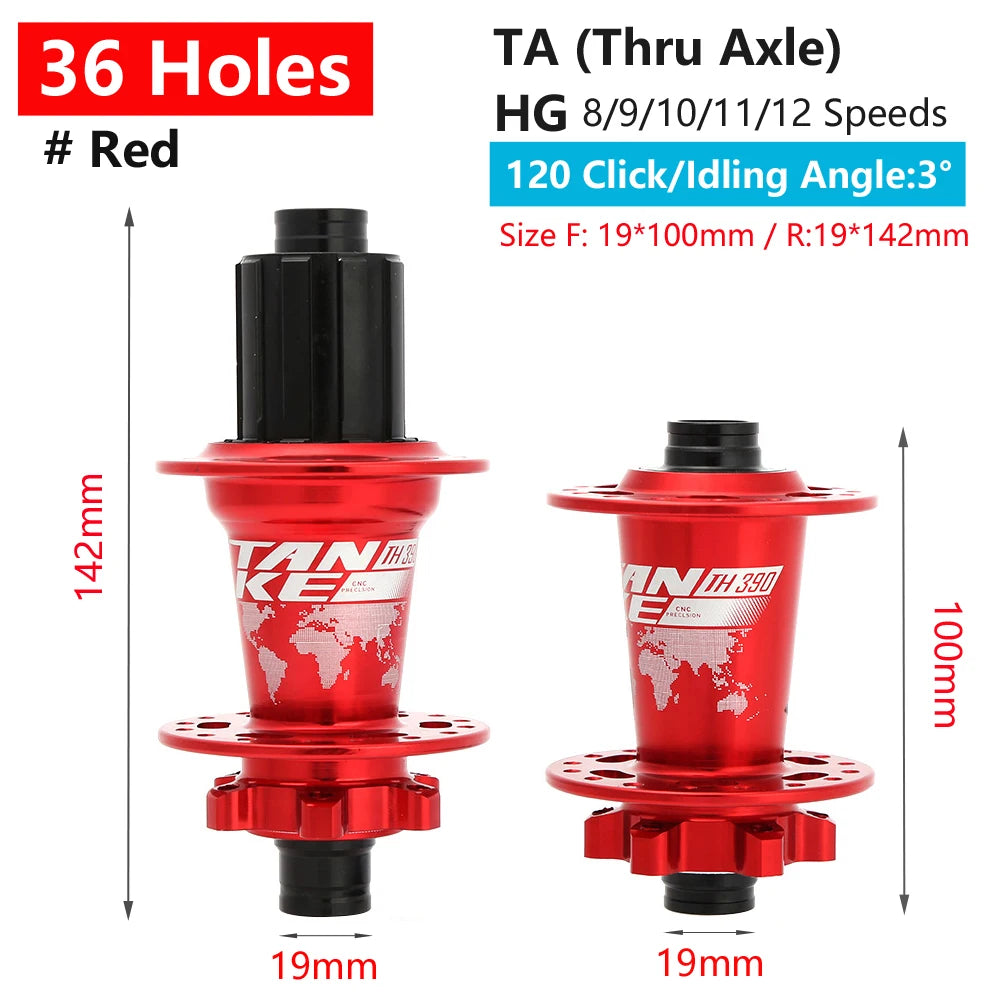 TANKE Mountain Bike Disc Brake Hub Front Rear Hubs