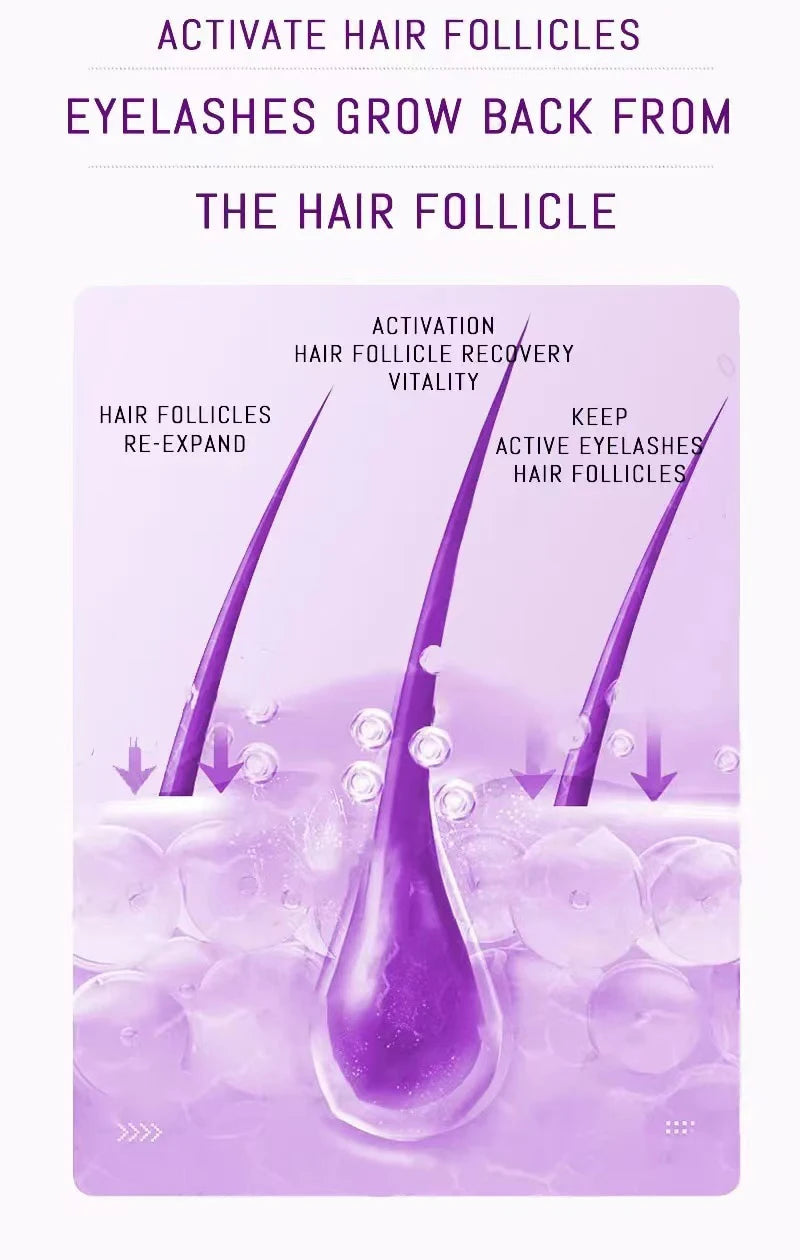 Suero para el crecimiento rápido de pestañas, suero Natural para el crecimient