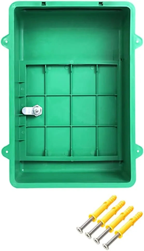 Buzón de correos de montaje en pared, buzón de correos de estilo Vintage simple, resistente al desgaste, fácil de usar, decoración de buzón de bloqueo, artesanías