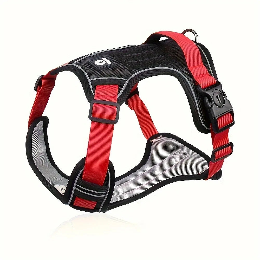 Anti-choke Dog Harness Chest with Reflective Strip Comfortable Durability 