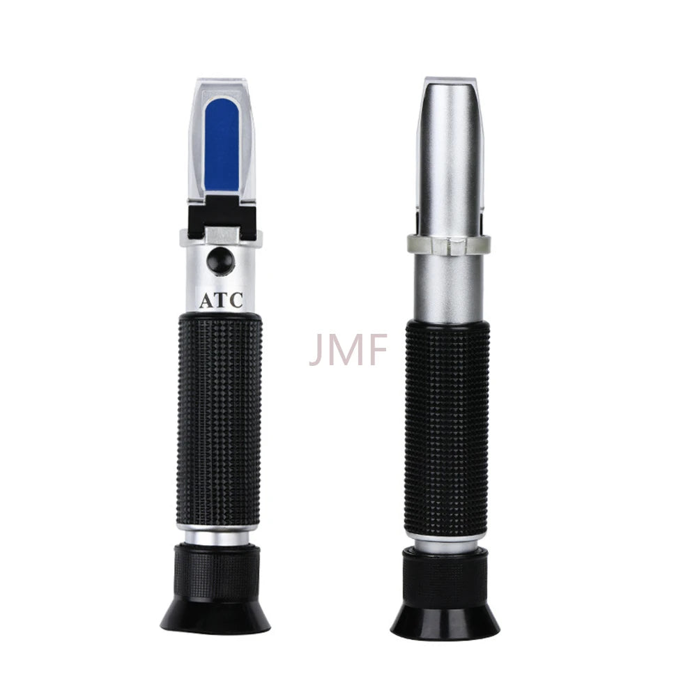 Veterinary urine specific gravity refractometer, an hydrometer 