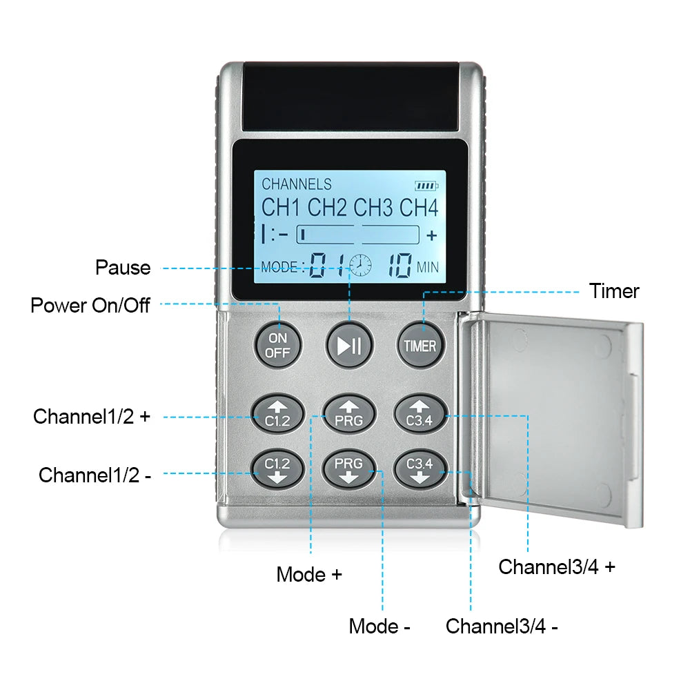 15 Modes EMS Electrical Muscle Stimulator TENS Physiotherapy Therapy Machine 