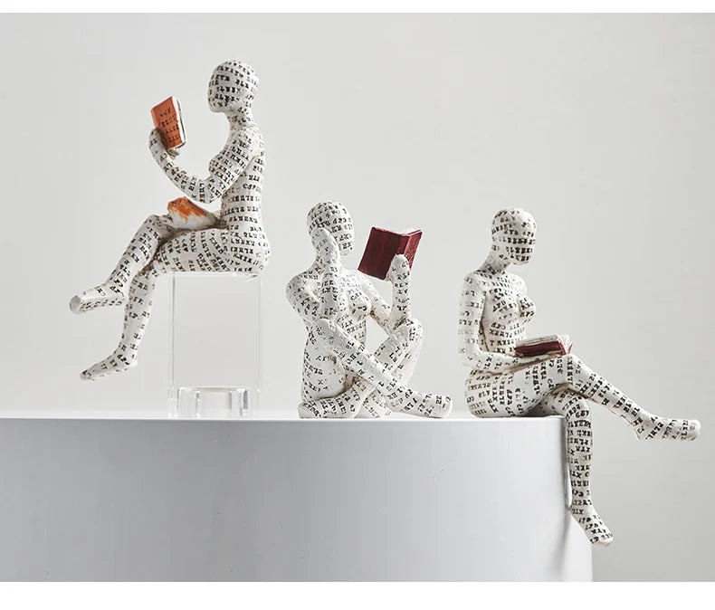 Creative Resin Art Decoration Modern Home Office Shelf 