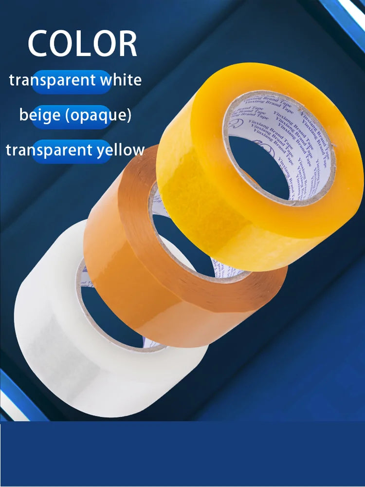 3 rollos de cinta de embalaje transparente, cinta de embalaje resistente para en