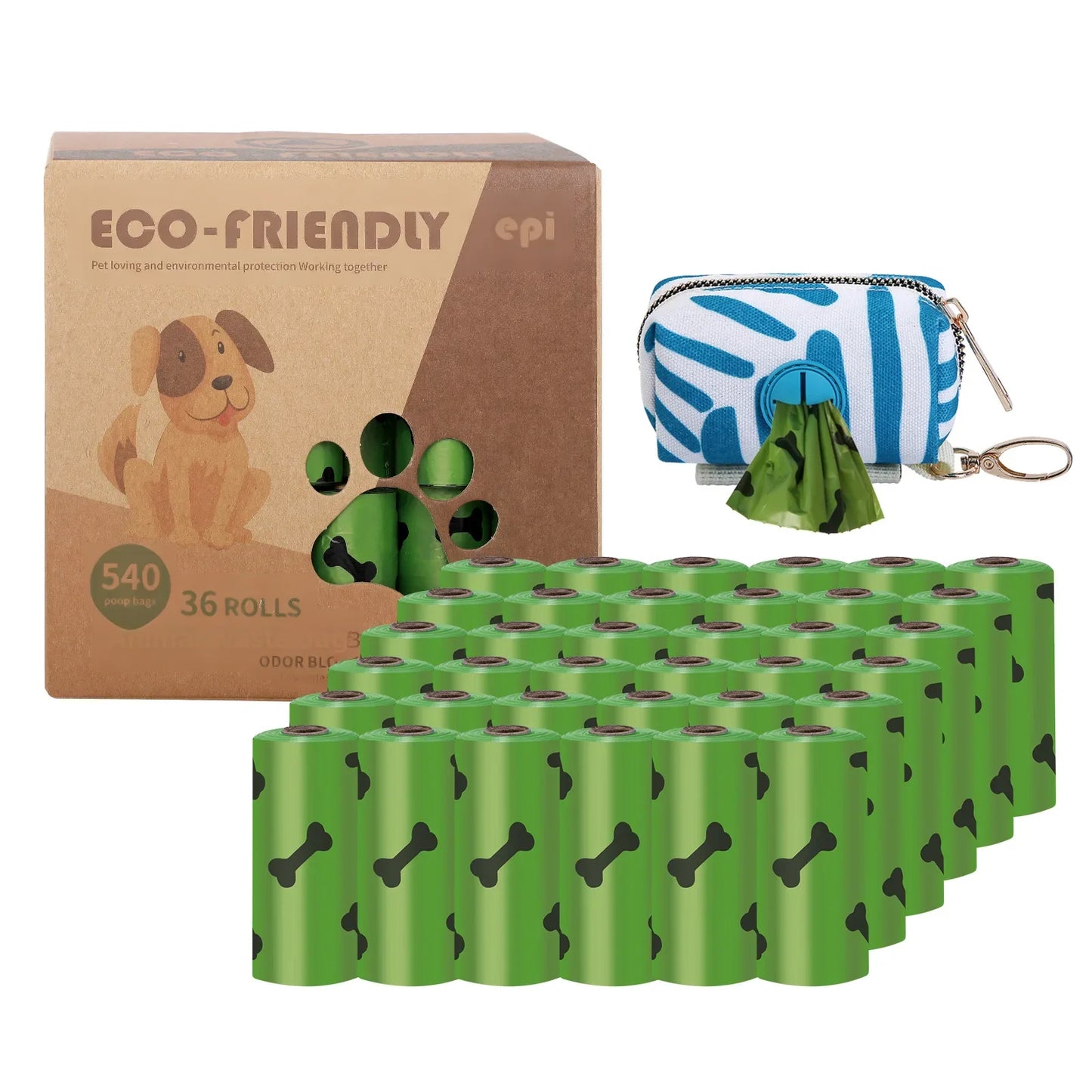 Disposable biodegradable dog poop bags, biodegradable bags 