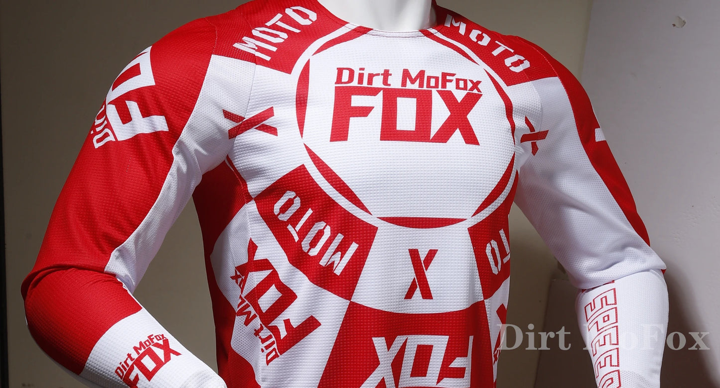 Dirt MoFox Motocross Racing Clothing Set Motorcycle Jersey and Pants 