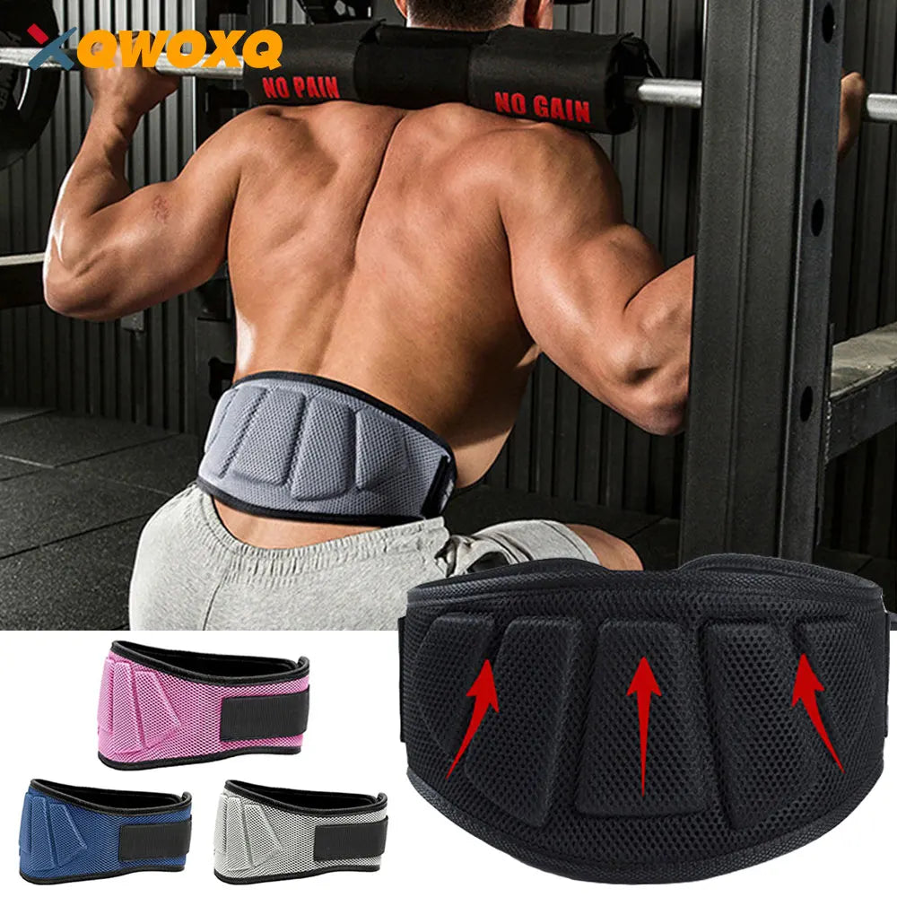 Cinturones deportivos para levantamiento de pesas, soporte Lumbar para la espalda, entrenamiento de fuerza, sentadillas, levantamiento de pesas