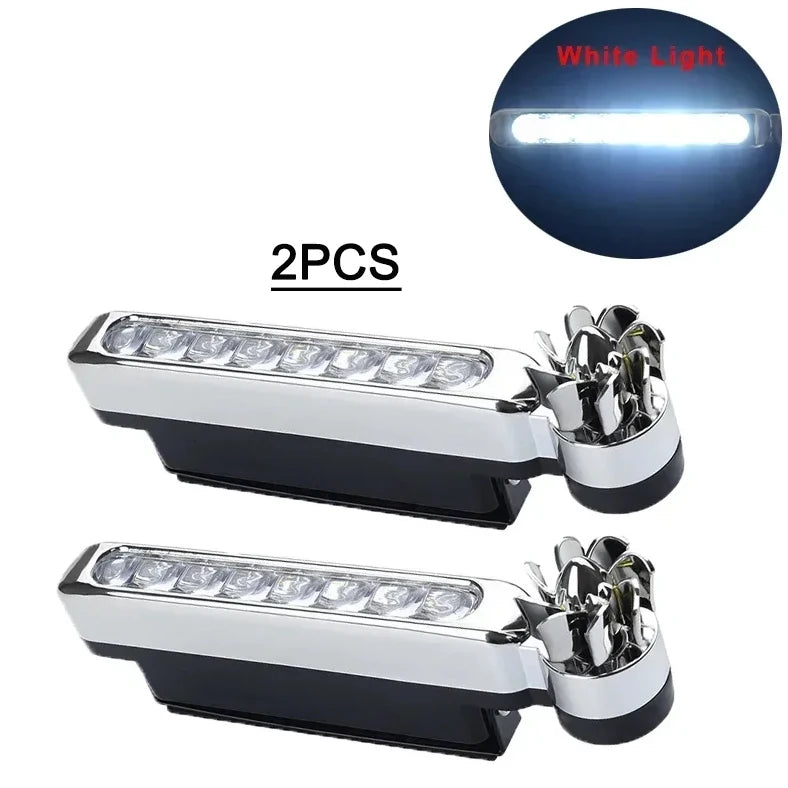 Luces LED de circulación diurna alimentadas por viento para coche, iluminación