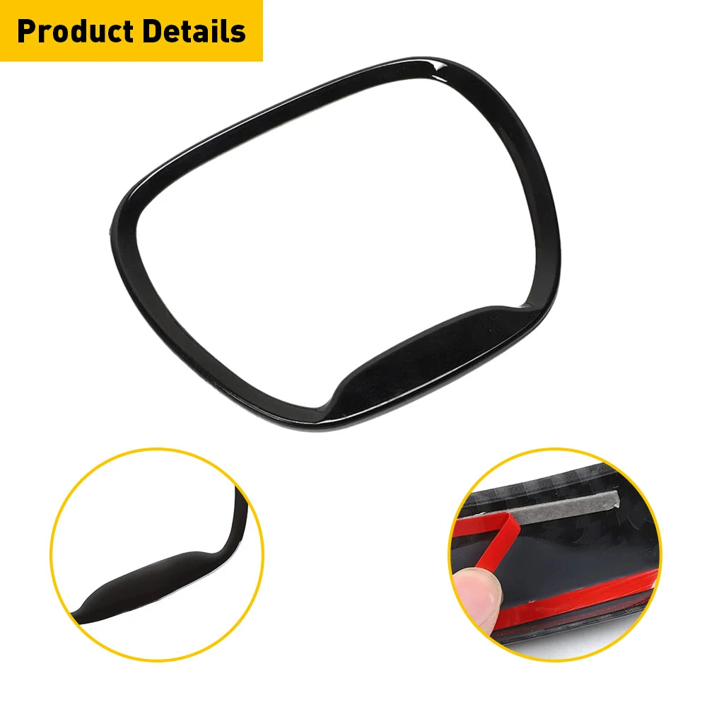 Car Steering Wheel Trim Cover Black Stickers for Dodge Charge 