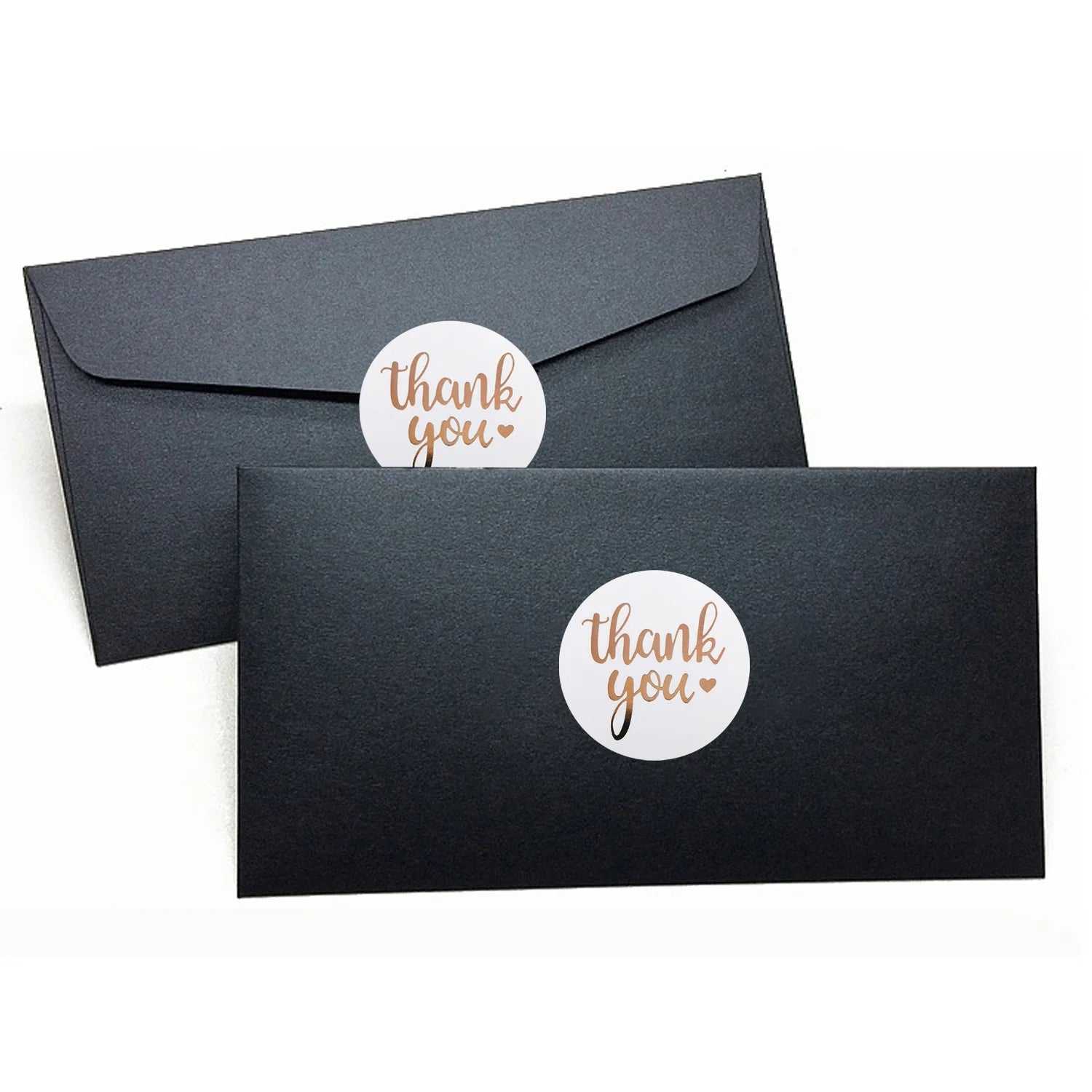 500 Pieces 25mm Thank You Stickers Kraft Paper Stickers for h