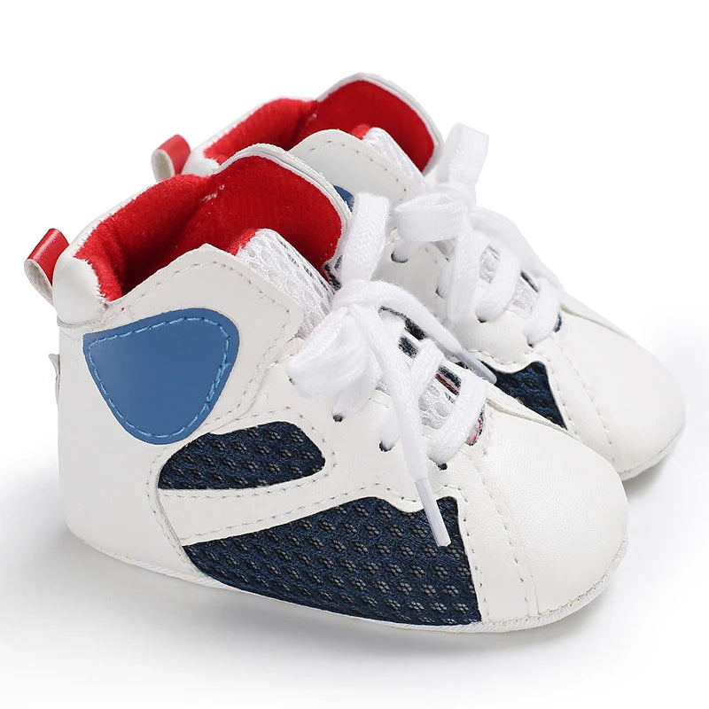 Baby High Top Basketball Sneakers Anti-Slip Casual Sports Shoes 