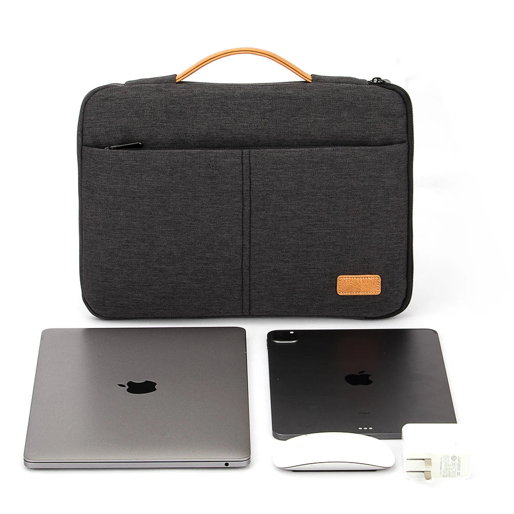 Funda para ordenador portátil de 14 y 15,6 pulgadas, maletín a prueba de golpes para Macbook, HP, Dell, Acer, para viaje de negocios, para hombre